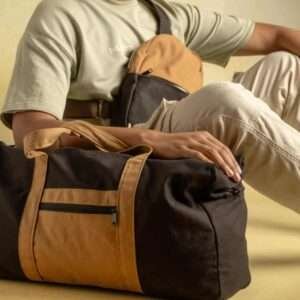 Black & Brown Travel Bag