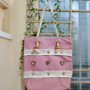 Pink Puff Pearl Tote