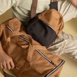 Brown Canvas Travel Bag