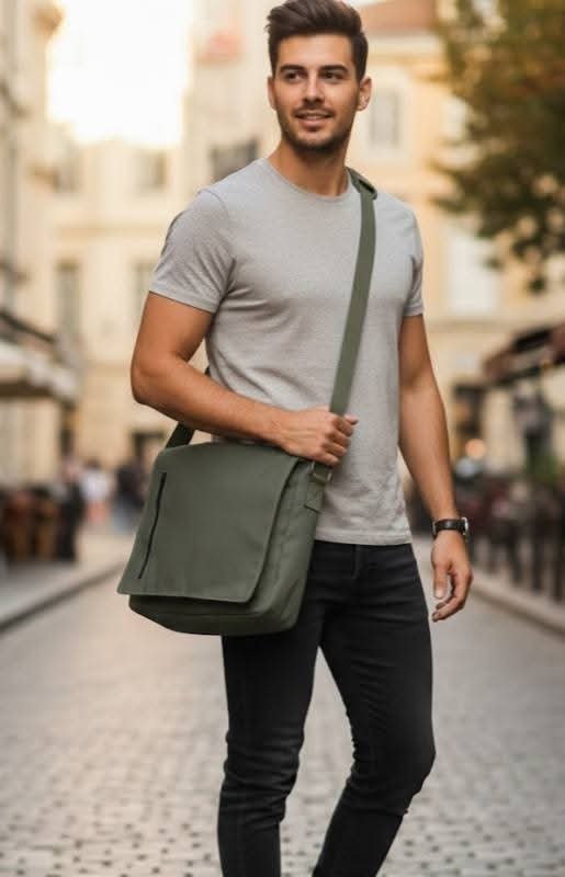 Canvas corsbodi bag